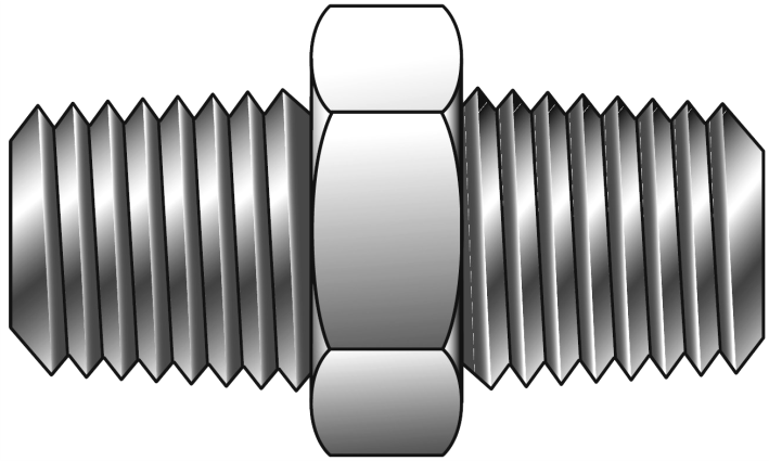 Male Hex Nipple NPT to BSPT